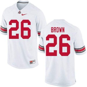 Men's Ohio State Buckeyes #26 Cameron Brown White Nike NCAA College Football Jersey Comfortable ZCQ0644JG